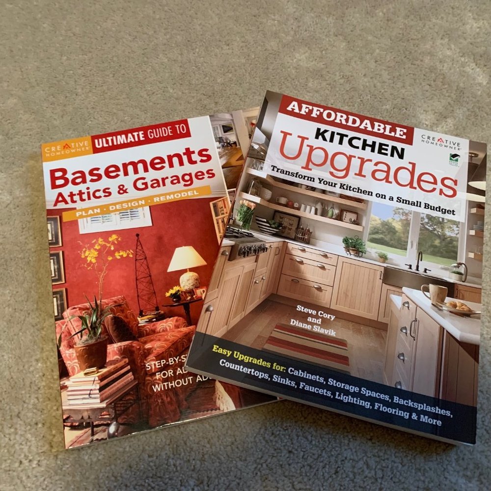 Remodeling Book Duo - Affordable Kitchen Upgrades and Basements, Attics, Garages